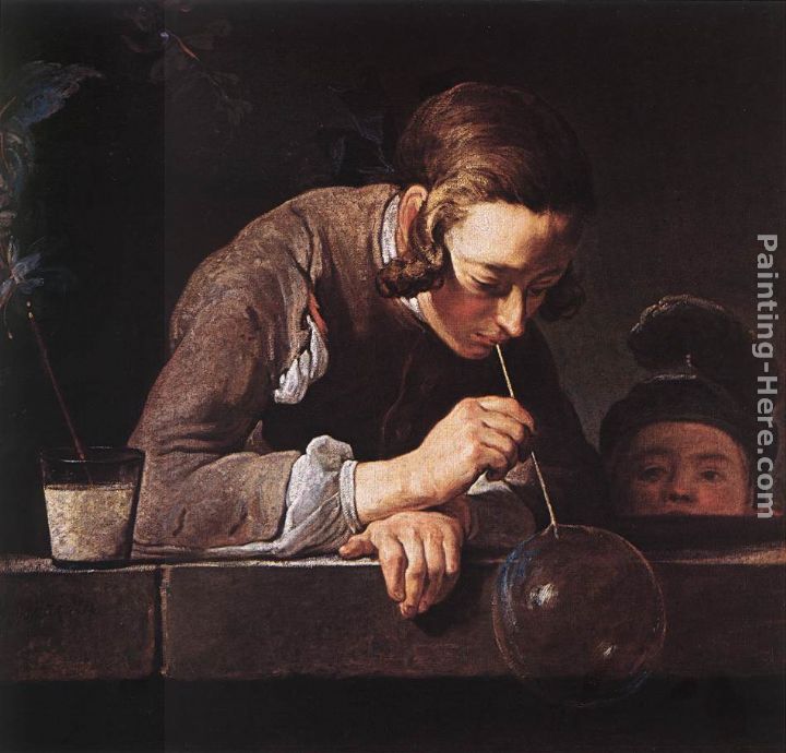 The Soap Bubble painting - Jean Baptiste Simeon Chardin The Soap Bubble art painting